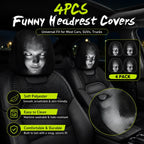 Halloween Funny Cartoon Car Headrest Covers – 2PCS
