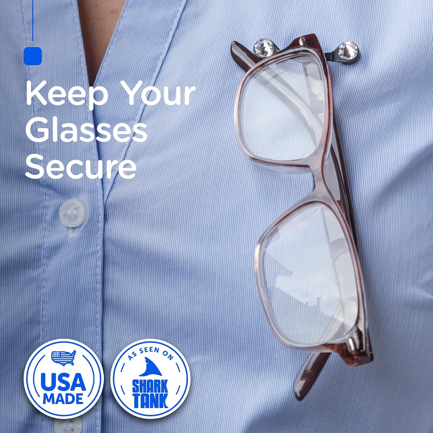 Fashionable Magnetic Eyeglass Holders (2 Pack)