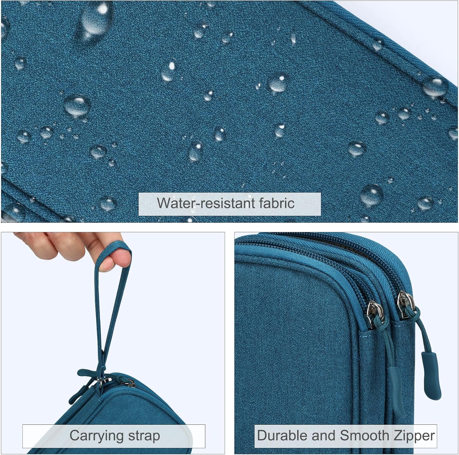 Travel Double Layers All-in-One Cable Organizer Pouch