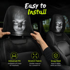Halloween Funny Cartoon Car Headrest Covers – 2PCS