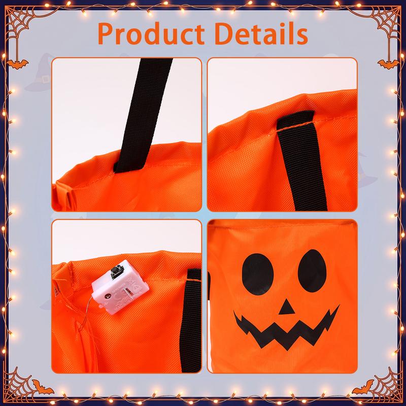 Halloween Candy Bucket with LED Lights