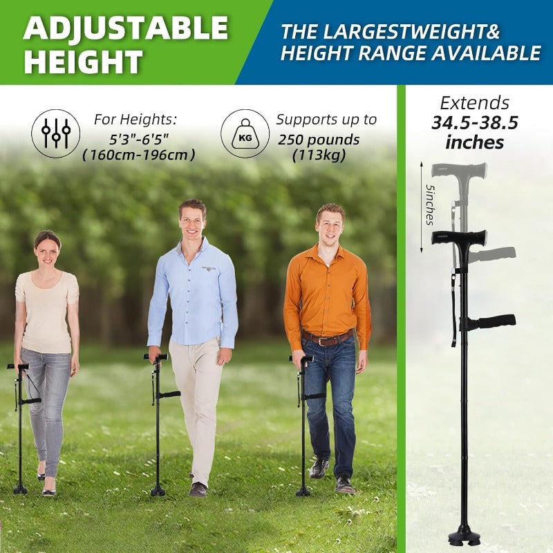 Collapsible Dual Grip Travel Cane