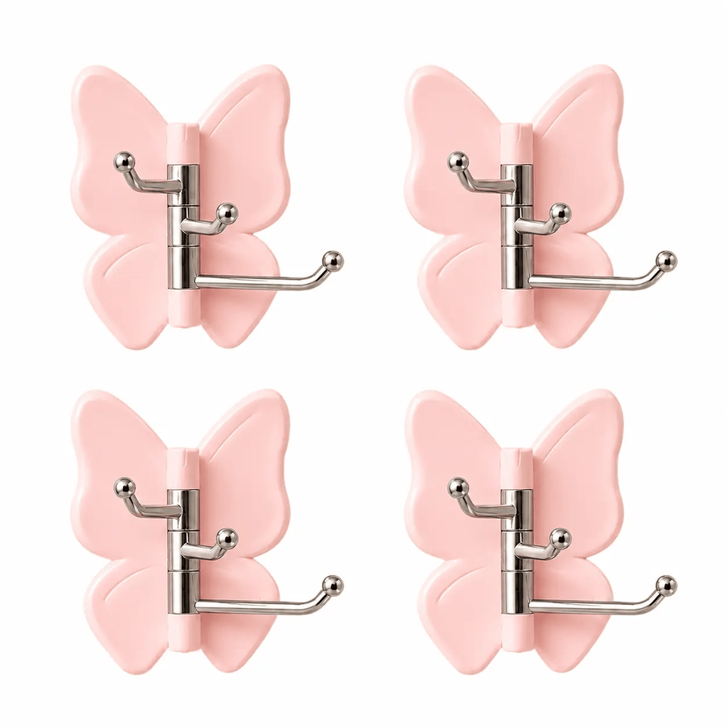 4 Pack Rotating Butterfly Hooks