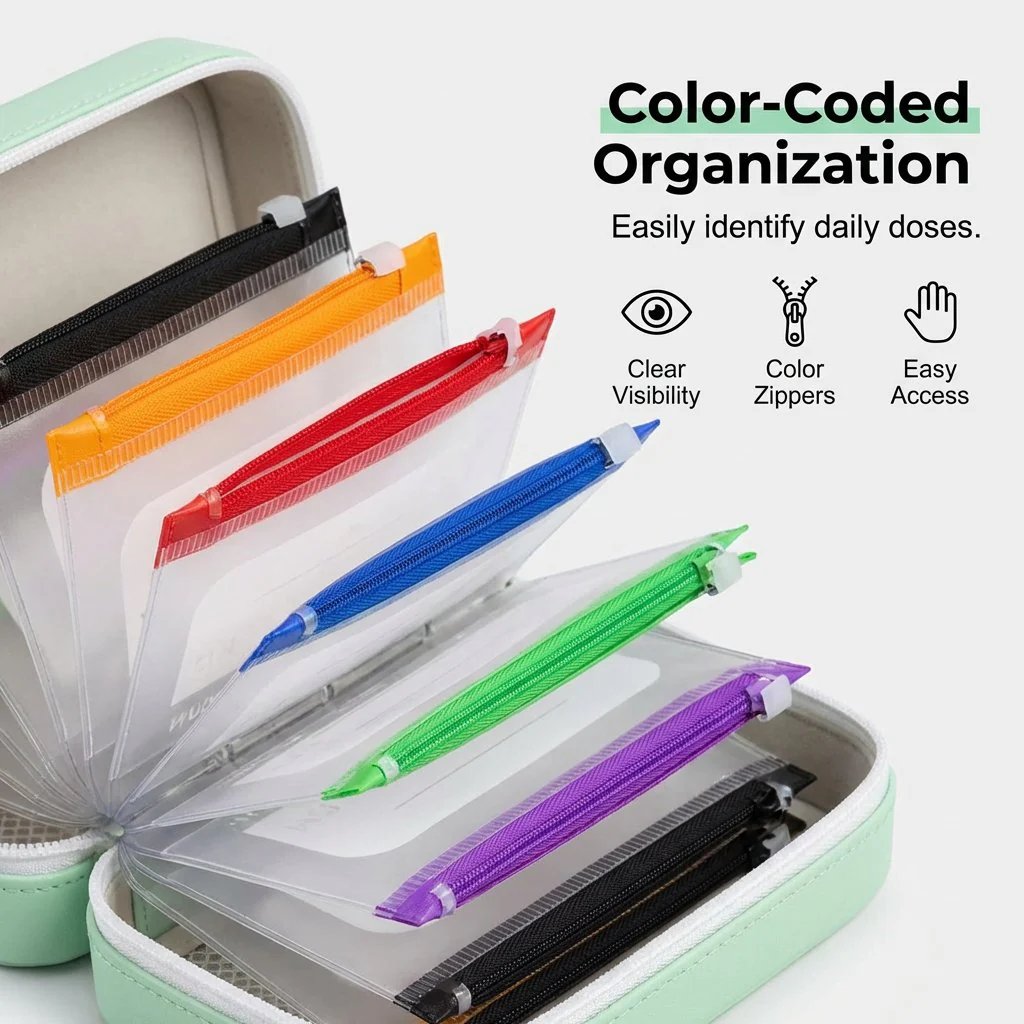Portable Waterproof Pill Pouch Set