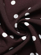 Halter Neck Polka Dot Maxi Dress