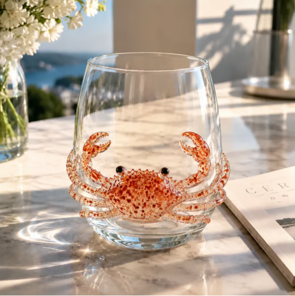 3D Ocean Animal Artisan Glassware