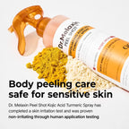 Keratin Turmeric Kojic Acid Spray 200ml, Pore Exfoliating Skin Repair