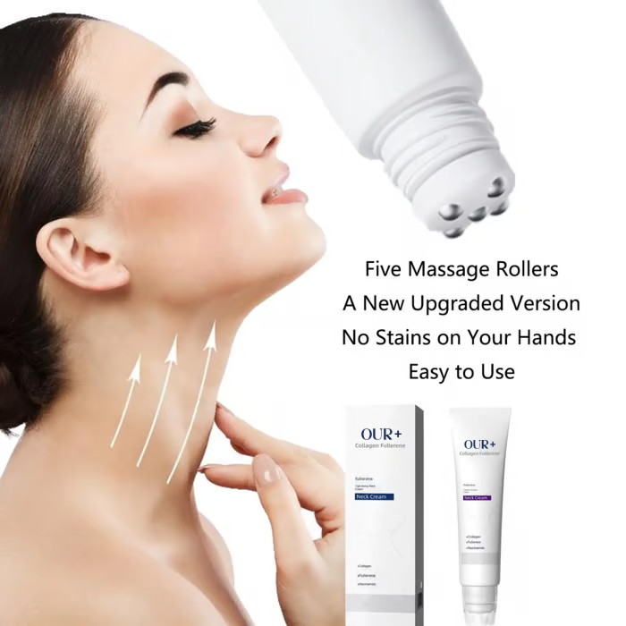 LiftRoll Pro Collagen Sculpting Neck Cream 🧴 | Firms Neck, Reduces Wrinkles & Double Chin✨