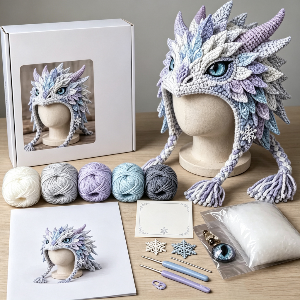 Halloween Monster Hood DIY Crochet Kit