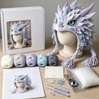 Halloween Monster Hood DIY Crochet Kit