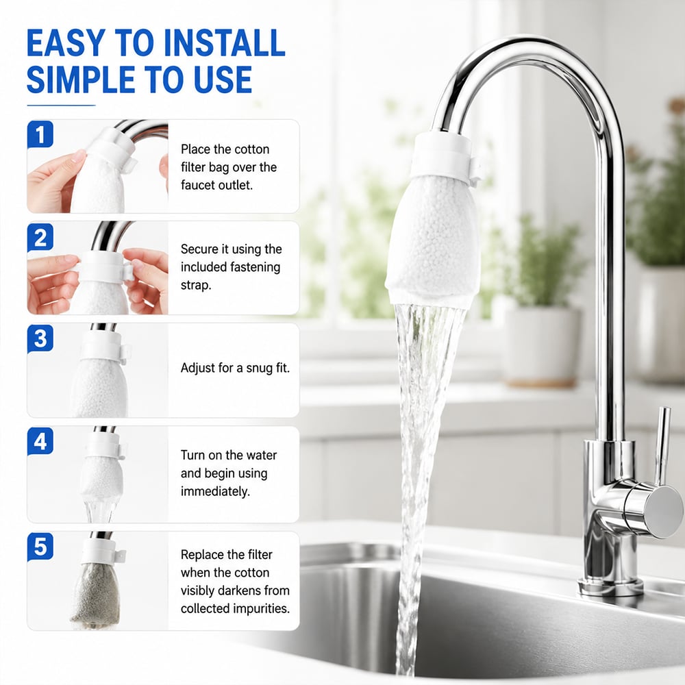 Universal Faucet Filter Cotton Bags