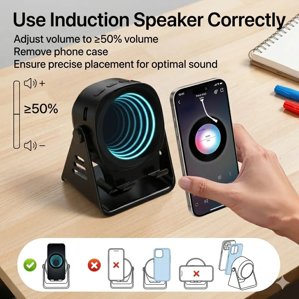 Induction Speaker Phone Stand