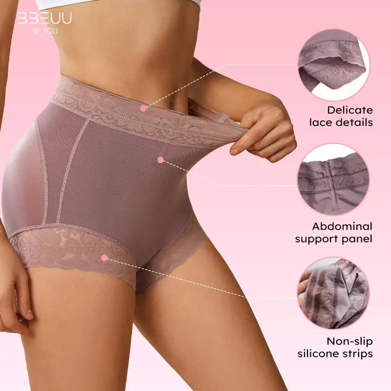 BBEUU High Waist Shapewear Panties for Women | Anti-Slip Tummy Control & Butt Lifter | Seamless Everyday Wear