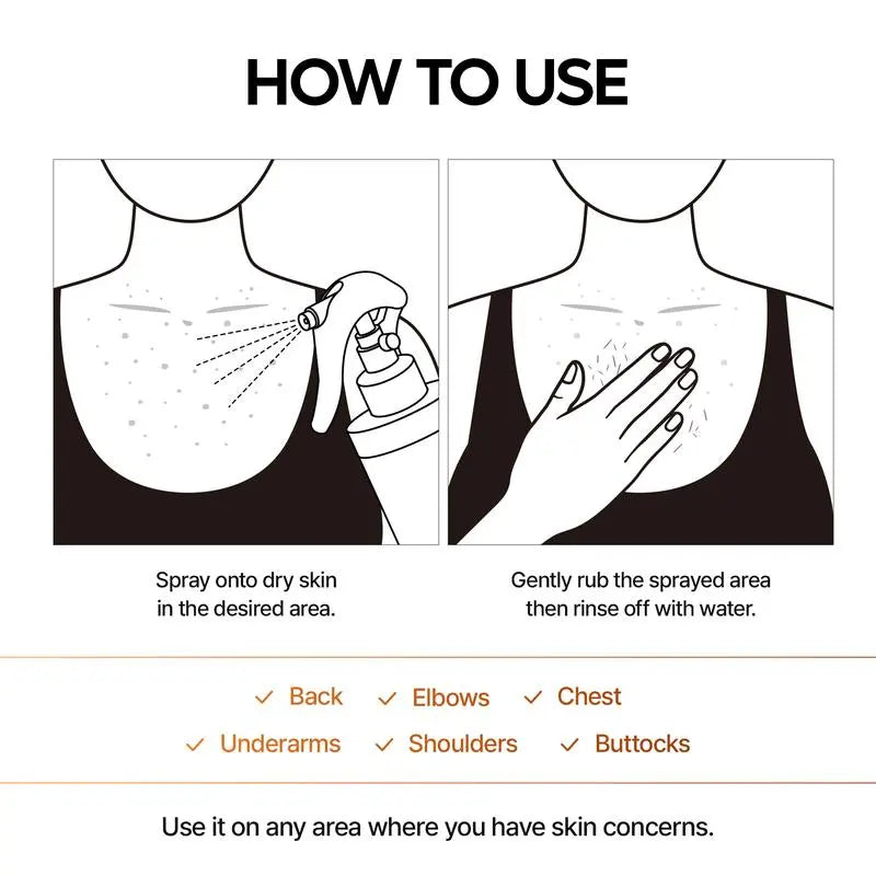 Keratin Turmeric Kojic Acid Spray 200ml, Pore Exfoliating Skin Repair