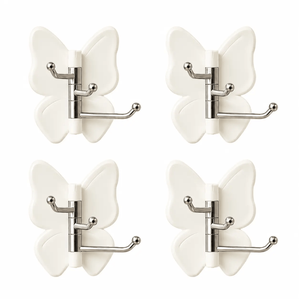 4 Pack Rotating Butterfly Hooks