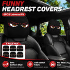 Halloween Funny Cartoon Car Headrest Covers – 2PCS