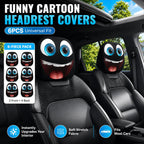 Halloween Funny Cartoon Car Headrest Covers – 2PCS