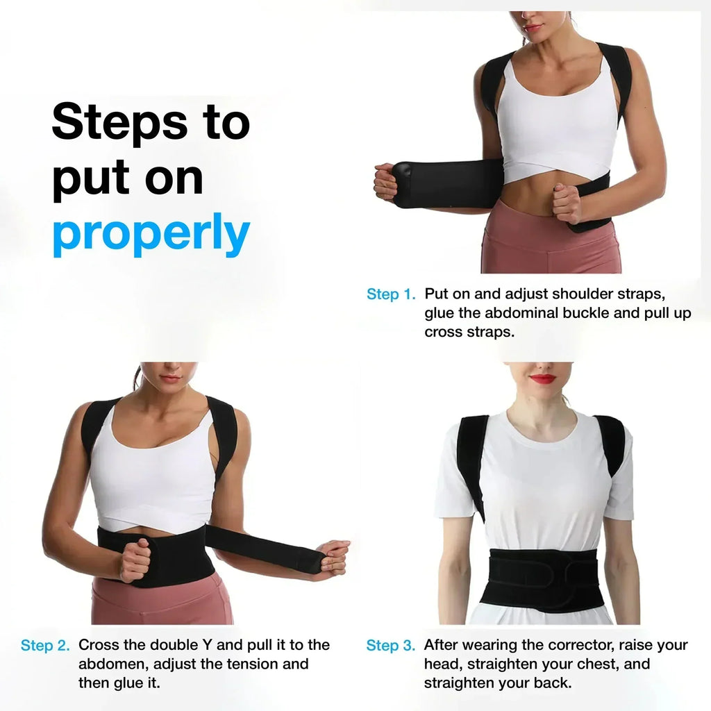 PosturaPro™ Smart Spine-Aligning Support Brace