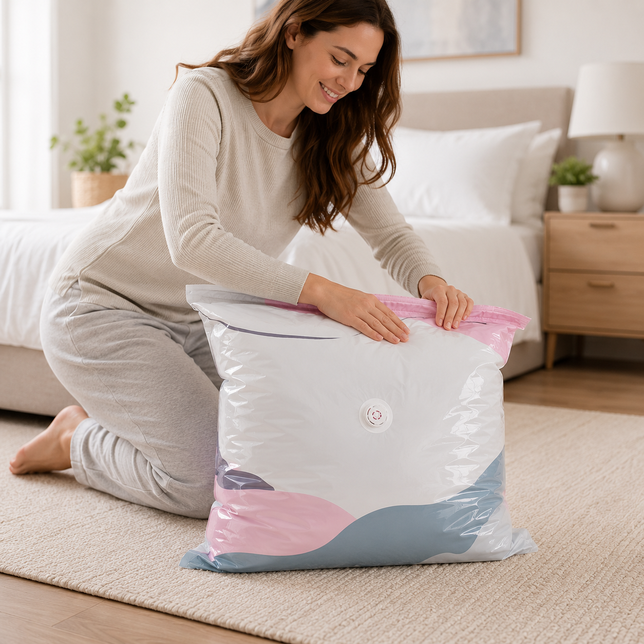 No‑Pump Vacuum Storage Bags