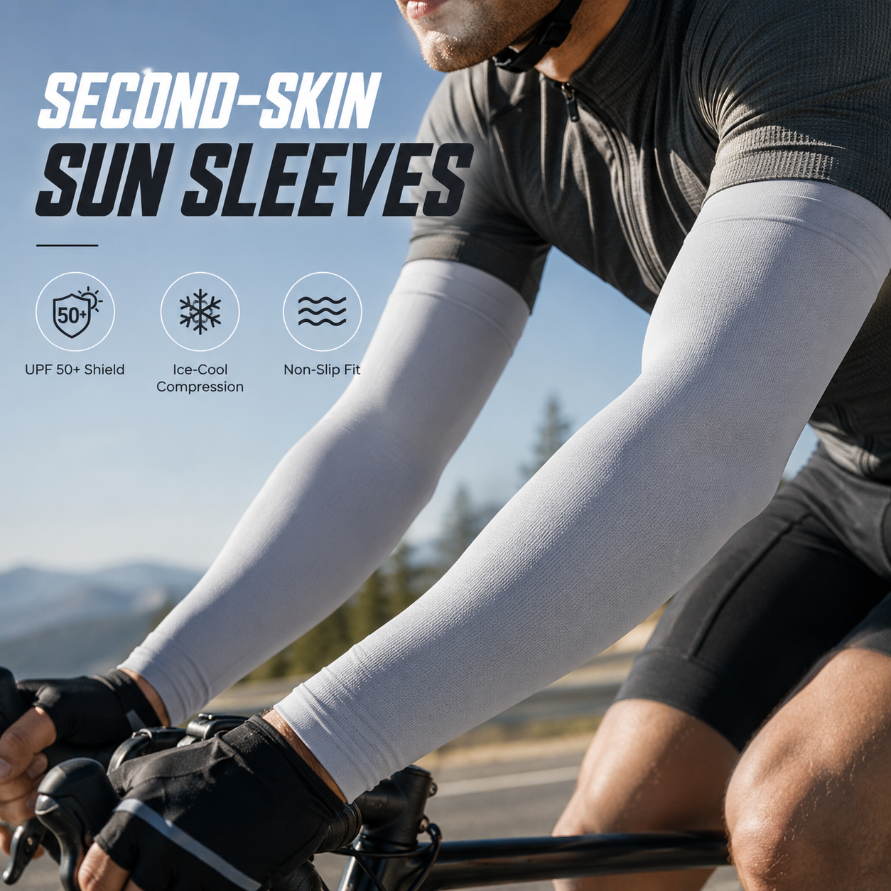 Outdoor UV Sun Protection Cooling Arm Sleeves