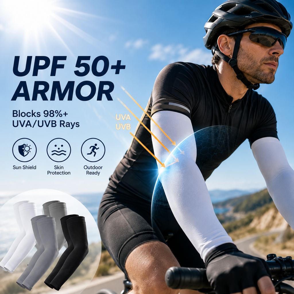 Outdoor UV Sun Protection Cooling Arm Sleeves