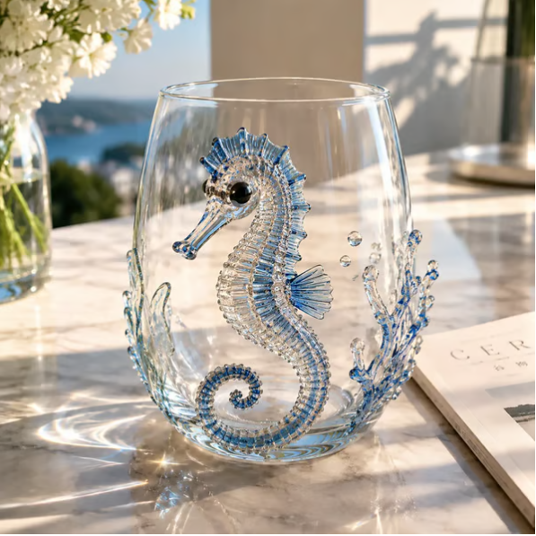3D Ocean Animal Artisan Glassware