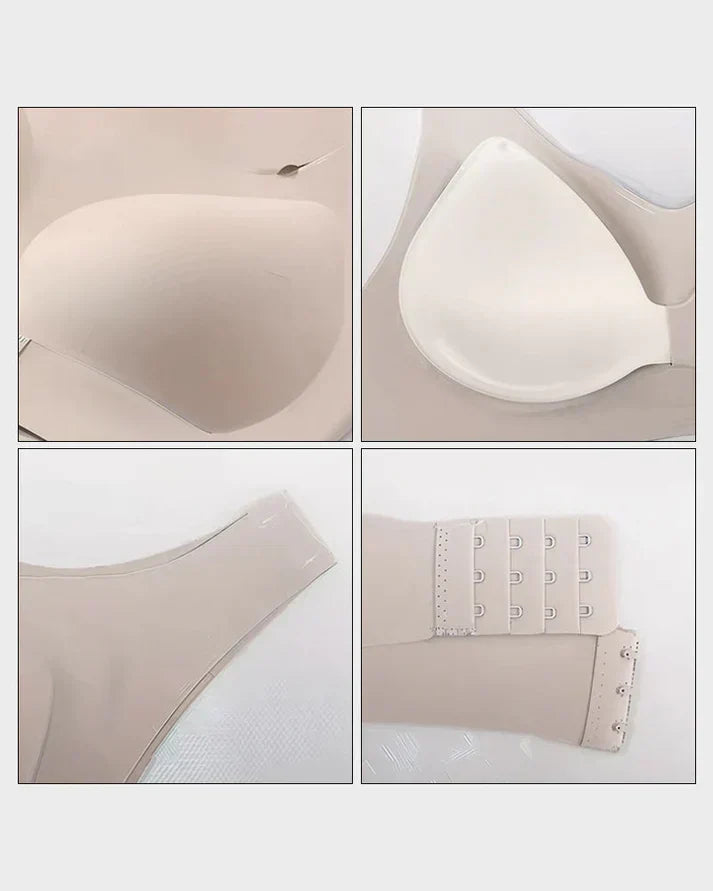 Front Closure Cross-Back Wireless Posture Bra