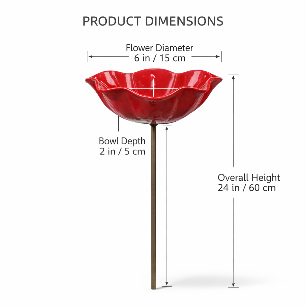 LifelessYard Saver Pollinator Flower Garden Stake🐦