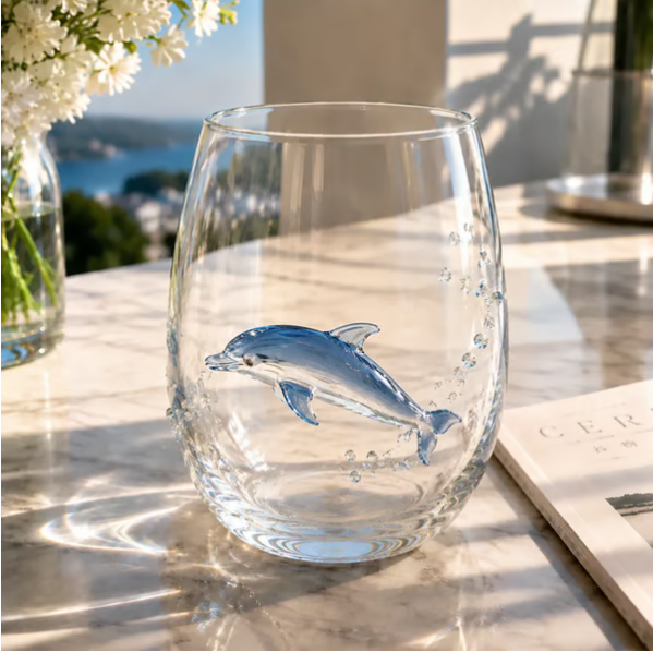 3D Ocean Animal Artisan Glassware