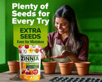 Zinnia Seeds | Pure & Filler-Free Flower Seeds for Garden