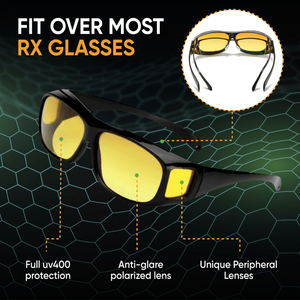 Night Vision Pro™ Driving Glasses | Yellow Anti-Glare Polarized Glasses