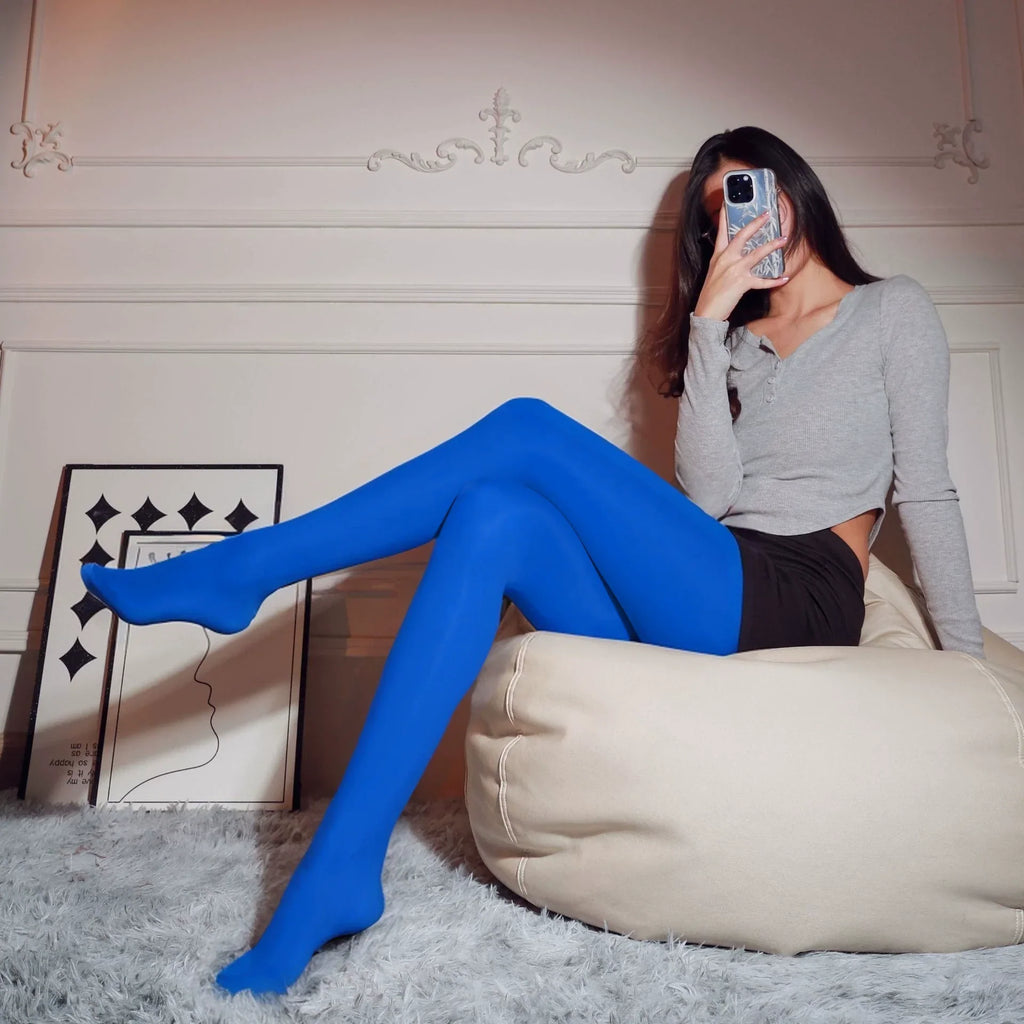 Shiny Sheer Tights for Women – Snag-Resistant & Non-Slip