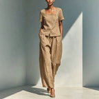 Tailored Linen Two-Piece Set