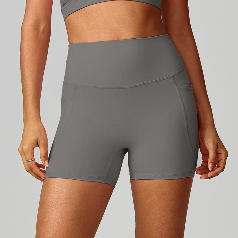 High Waisted Butt Lifting Tummy Control Shaping Workout Biker Shorts 5''