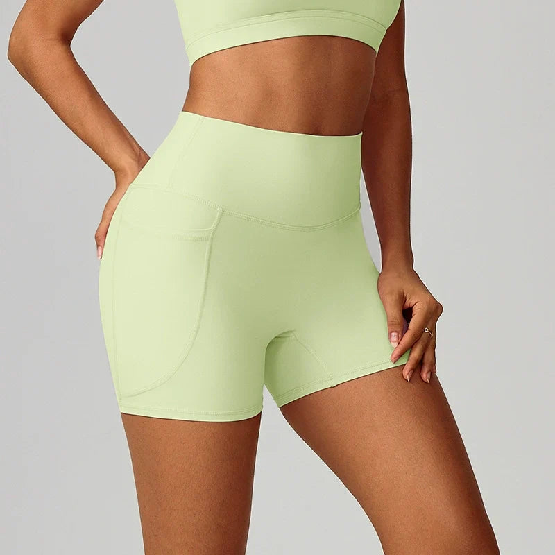 High Waisted Butt Lifting Tummy Control Shaping Workout Biker Shorts 5''