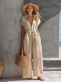 Effortless Linen-Blend Vacation Jumpsuit | Versatile, Comfortable & Chic