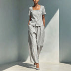 Tailored Linen Two-Piece Set
