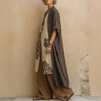 Women's Spring/Summer Cotton Linen Casual Vacation Three-Piece Set