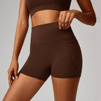 High Waisted Butt Lifting Tummy Control Shaping Workout Biker Shorts 5''