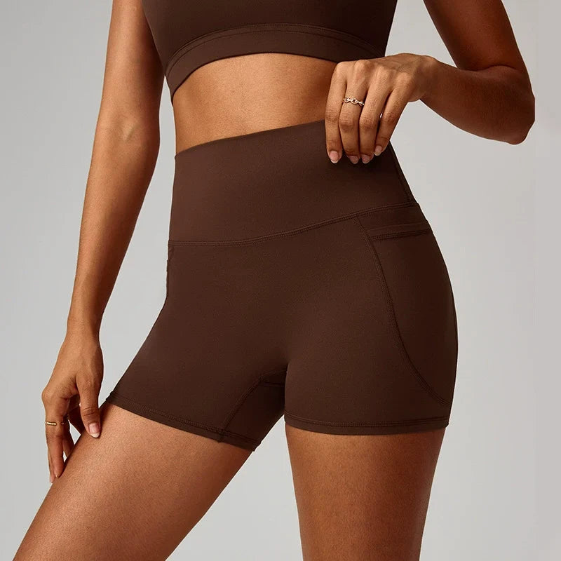 High Waisted Butt Lifting Tummy Control Shaping Workout Biker Shorts 5''