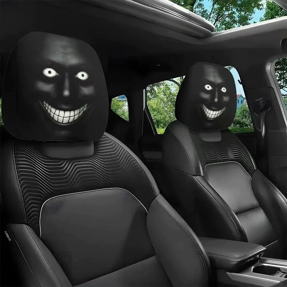 Halloween Funny Cartoon Car Headrest Covers – 2PCS