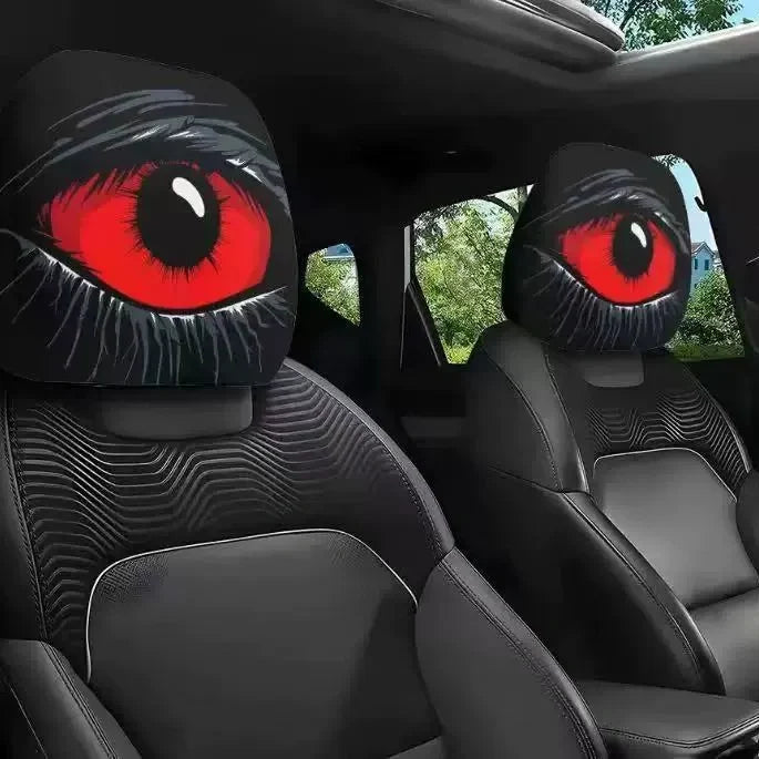 Halloween Funny Cartoon Car Headrest Covers – 2PCS