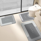 3 Piece Anti Slip Bathroom Mat Set