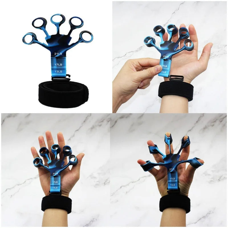 Finger Gripper Finger Exerciser Guitar Finger Exerciser 6 Resistant Levels Recovery Physical Tools Hand Strengthener For Patient Beauty World Shop