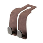 🔥Leather Car Seat Back Storage Hook, Double Hook Car Seat Hangers
