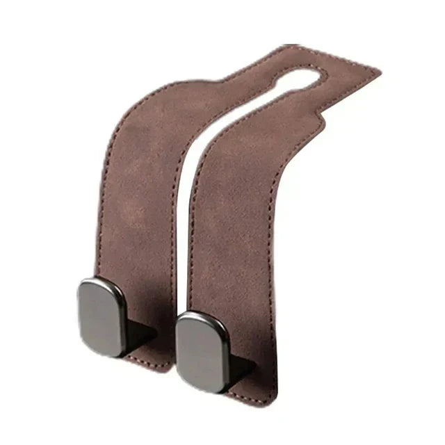 🔥Leather Car Seat Back Storage Hook, Double Hook Car Seat Hangers