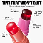 4Pcs Milk Jelly Blush Stick, Lip & Cheek Tint 4 Colors, Vegan Cruelty Free
