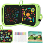 Erasable Doodle Book for KidsToddlers Toys Reusable Drawing Pads with 12 Watercolor Pens Preschool Toy Trip Writing Painting Set Beauty Fashion