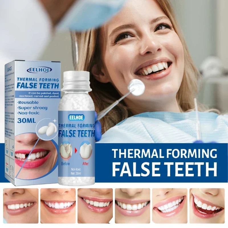Resin 30ml Temporary Tooth Repair Teeth Gaps False Teeth Solid Glue Denture Adhesive Teeth Whitening-Tooth Beauty
