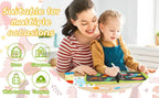 Erasable Doodle Book for KidsToddlers Toys Reusable Drawing Pads with 12 Watercolor Pens Preschool Toy Trip Writing Painting Set Beauty Fashion